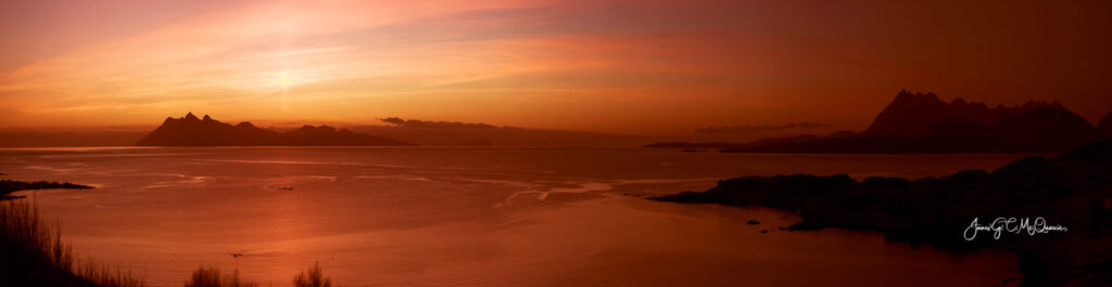 Skye Sunset Panorama